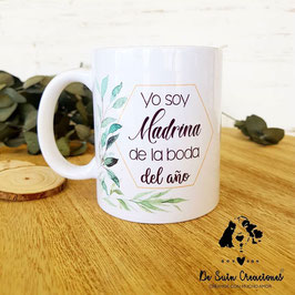 Taza madrina hexágono