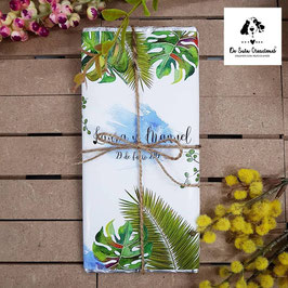 Funda y cuerda para tableta de chocolate tropical (No incluye tableta)