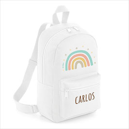 Mochila medium nylon arcoíris personalizada mi pipo