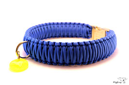 Paracord Survival Halsband, Royal Blue "Triple"