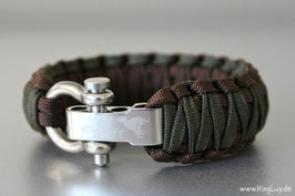 Paracord Survival Armband, Navy seal "Double Light"