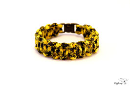 Paracord Survival Armband, Bumble Bee "Single"