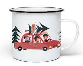 Weihnachtsexpress Emaille Tasse