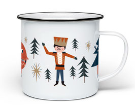 Nussknacker Emaille Tasse