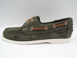 SCHMOOVE SHORE BOAT SUEDE KAKI