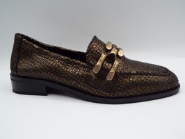JAZZ CUIR METALLISE BRONZO