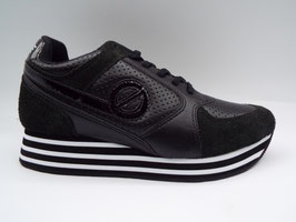 PARKO JOGGER SUEDE PERFO BLACK