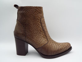 SALLY-11 CUIR REPTILE TAUPE