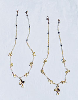 Zierliches Collier aus Natur Zirkon & Citrin