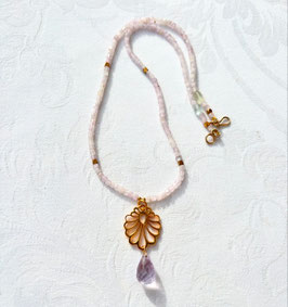 Collier, Ohrgehänge & Armkettchen Kunzit