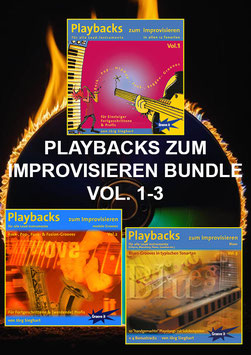 Bundle zum Vorzugspreis: Playbacks zum Improvisieren Vol. 1-3