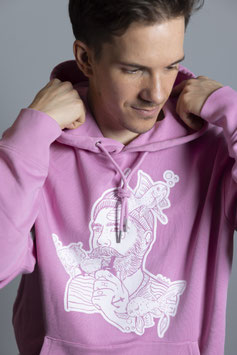 UNISEX HOODIE IN PINK MIT SEEMANN&GOLDFISCHEN