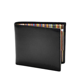 ポールスミス Paul Smith メンズ 本革 AJXA 1033 W567 マルチストライプ 二つ折り（並行輸入品）