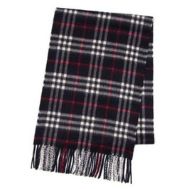 (バーバリー) BURBERRY CHECK CASMERE SCARF マフラー #ICON 168 3831763 4100B NAVY CHECK ICON 並行輸入品