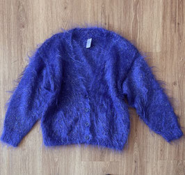 Strickjacke Zottelwolle Größe L