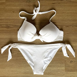 H&M Bikini weiss Größe L CupB