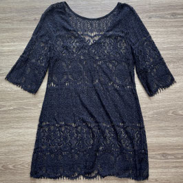 Strandkleid schwarze Spitze Größe M