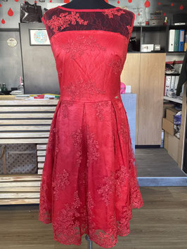 ROUGE Partykleid rote Spitze Größe L