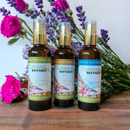 Ayurveda Face - Bio Gesichtswasser, 75 ml Braunglas-Sprühflasche mit goldfarbenem Sprühkopf