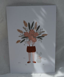 Carte et enveloppe bouquet