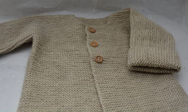 Gilet 3 mois noisette