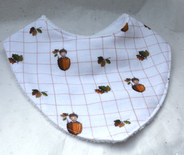 Bavoir double gaze octobre