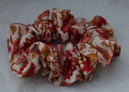 chouchou double gaze indienne rose