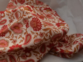 lange ou foulard double gaze indienne rose