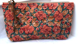 Grande trousse matelassé indien automne