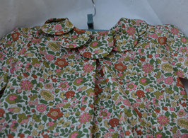 Blouse 6 mois liberty Théresa col pétales