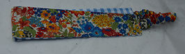 Bandeau Liberty Margaret Annie doublé vichy bleu et blanc