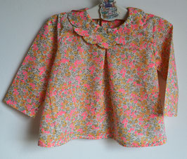 Blouse 18 mois liberty Wiltshire Lemon curd