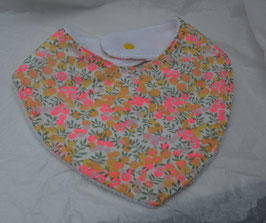 Bavoir Liberty Wiltshire jaune touche fluo