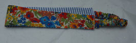 Bandeau Liberty Margaret Annie doublé rayures bleu et blanc
