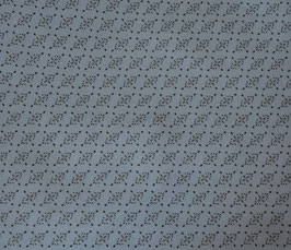 Carré toile enduite grise motifs géométriques 35/35 cm
