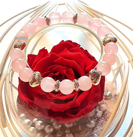 Bracelet "9" quartz rose