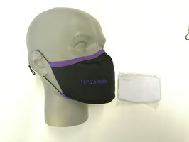 Fremdschutzmaske mit Filterfach für handelsübliche FFP 2.5 Filter für Damen und Herren
