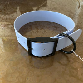 "4" Halsband aus Biothane in Babyblau