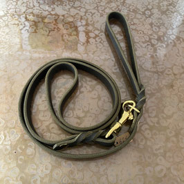 "10" Fettlederleine in Olive