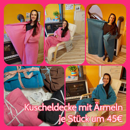Kuscheldecke mit Ärmel nach Wunsch (Symbolfoto)