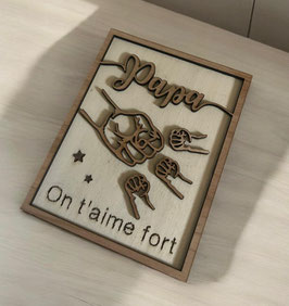 Pancarte Papa "Force"