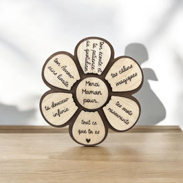Magnet fleur Maman
