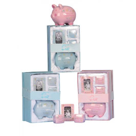 Babyset mit Sparschwein