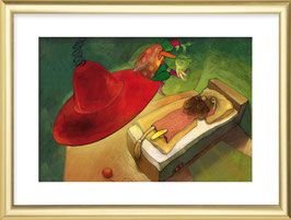 "Lilly tobt auf dem Bett", Seite 30-31
