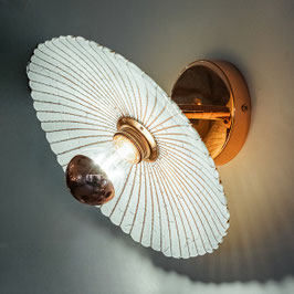 Applique avec abat-jour beige/corail 29 cm