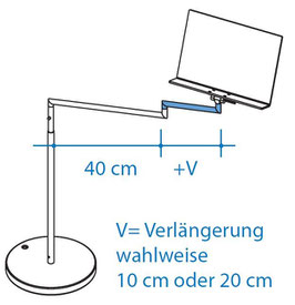 Horizontal Extension, 10 cm, Art. Nr. 10061