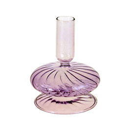 Bougeoir mauve pale 54011