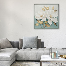 Impression fleur encadree IL105023