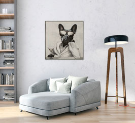 Toile chien avec lunettes IL102733