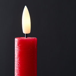 Bougie led rouge